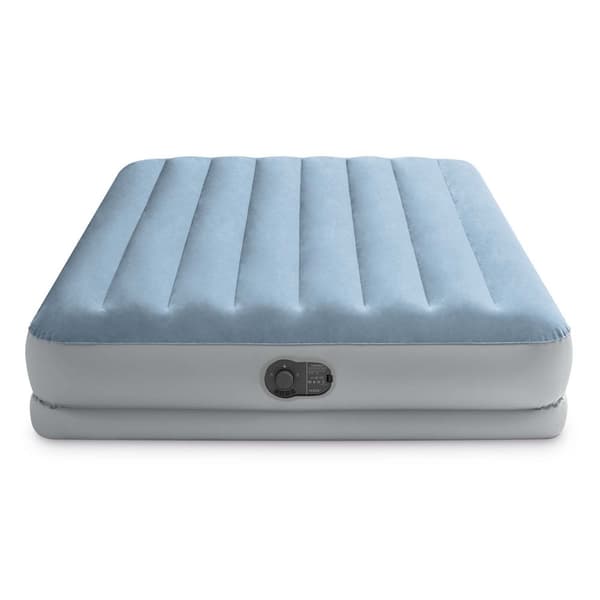 Oppustelig madras 203x152x36 cm med indbygget elektrisk pumpe INTEX 64159