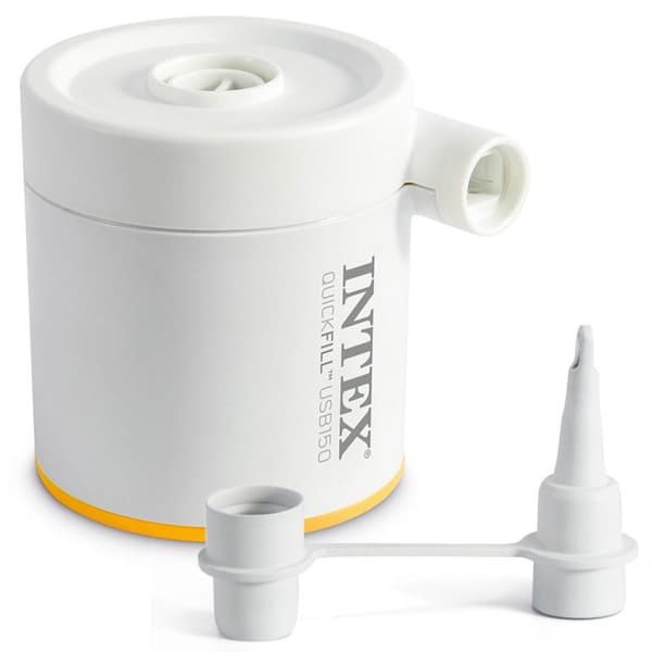 Oppustelig madras 203x152x30 cm med elektrisk pumpe INTEX 64179
