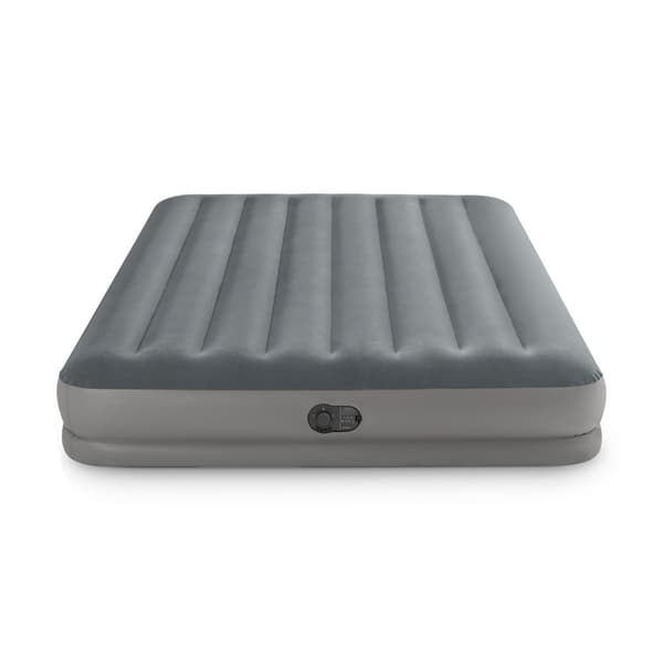 Oppustelig madras 203x152x30 cm med indbygget elektrisk pumpe INTEX 64114