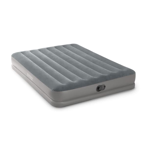 Oppustelig madras 203x152x30 cm med indbygget elektrisk pumpe INTEX 64114