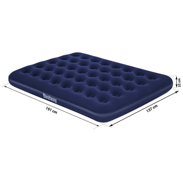 Uppblåsbar madrass 191x137x22 cm dubbel Bestway 67002