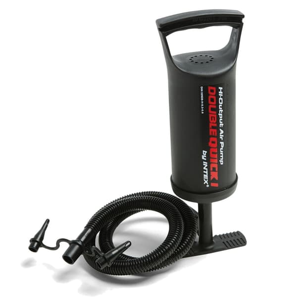 Uppblåsbar madrass 203x152x25 cm med kolvpump INTEX 64765
