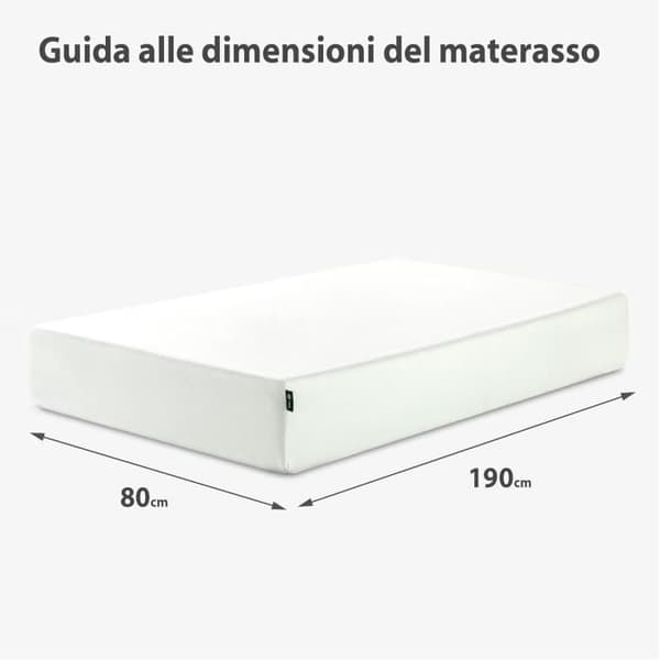 Zinus Tight Top Madras Vit 80 x 190 cm