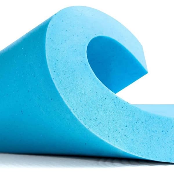 Dubbel Ventilerad Madrass Topper i Minnesskum med Gelinfusion 7,6 cm - SU SUBRTEX