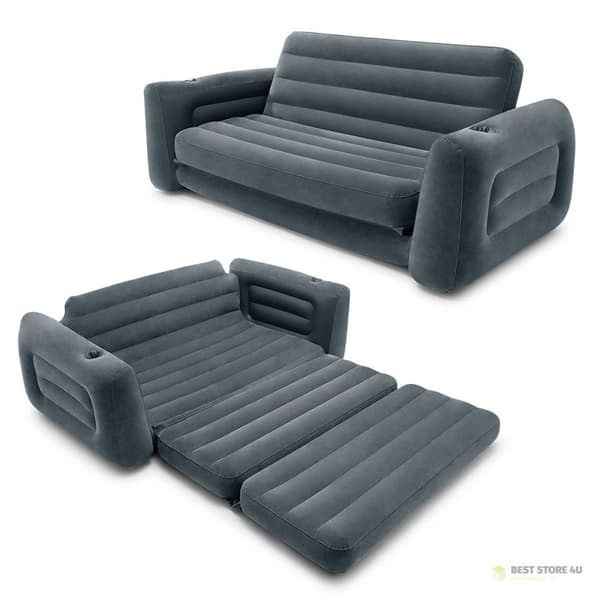 Ilmatäytteinen vuodesohva, iso sänky, patja 2in1 INTEX 66552