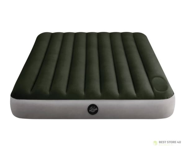 Suuri kahden hengen ilmapatja 191x137 cm nukkumiseen pumpulla INTEX 64762