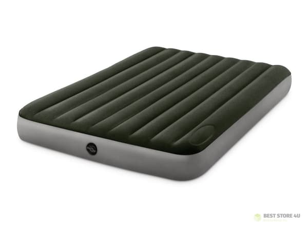 Suuri kahden hengen ilmapatja 191x137 cm nukkumiseen pumpulla INTEX 64762