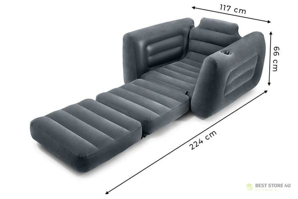 Ilmatäytteinen nojatuoli patja lepotuoli 2in1 INTEX 66551