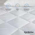 Miniatyrbild 3 av 4: Komfortec - kmf-mbezug-140x200 - 140x200 cm Toppmadrass, 4 elastiska band, 500 g/m Andas Madrassskydd, Vit
