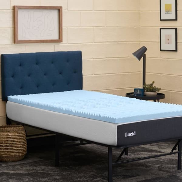 Sur-matelas Lucid - LU20TX30ZNGT - 2 tum zonerad gelminnesskum madrassöverdrag, Twin XL