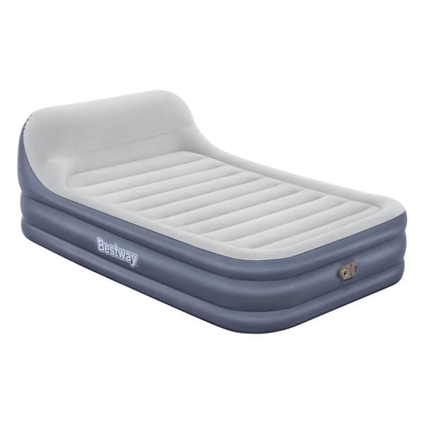 Bestway Dubbel Säng med Motor med Huvudgavel 226x152x84 cm Uppblåsbar och Camping 67923
