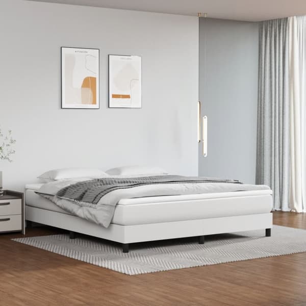Pocketresårmadrass vit 160x200x20 cm konstläder