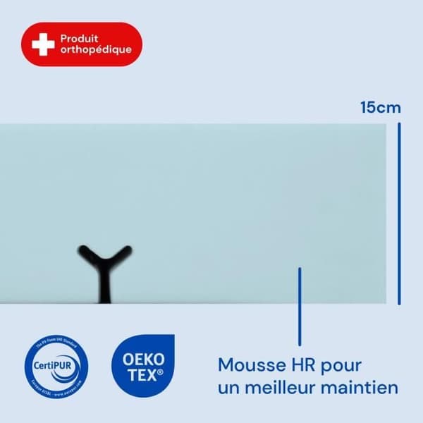 Matelas Geriafy 105x200 Housse Sanitaire Etanĉe Rengöring Lätt Anti Mjölbaggar och Bakterier