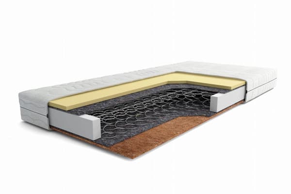 FURNLUX Fjedermadras POLLO HVID 180x200CM