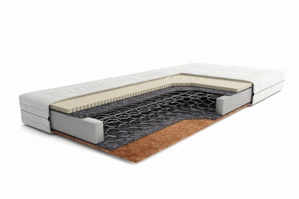 FURNLUX Fjedermadras ASTI HVID 90x200CM