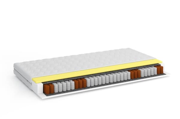 FURNLUX Fjädermadrass LUNO VIT 120x200CM