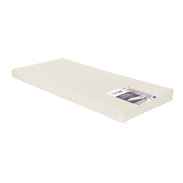 TINEO spjälsängsmadrass 80cmx40x5cm - Avtagbart överdrag - Tillverkad i Frankrike - Obehandlad