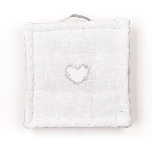 Gulvpude - TODAY - CHARME - Slub x Chambray x Constance Broderi - 40 x 40 x 10 cm