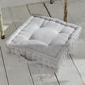 Miniatyrbillede 2 af 5: Gulvpude - TODAY - CHARME - Slub x Chambray x Constance Broderi - 40 x 40 x 10 cm