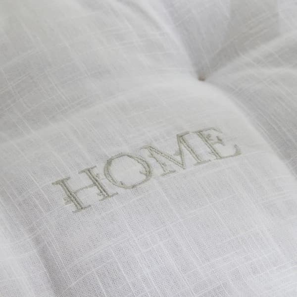 Lattiatyyny - TODAY - CHARME - Slub x Chambray x Broderie Capucine - 40 x 40 x 10 cm