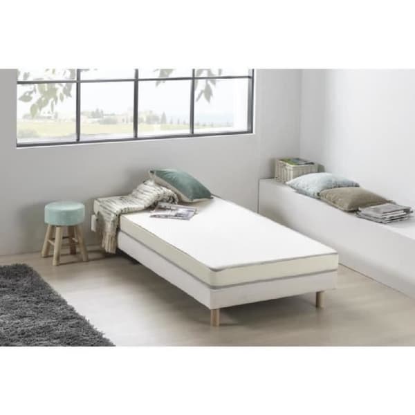 Skummadrass 90 x 200 cm - DEKO DREAM Kietoa - Fast komfort - Tjocklek 12 cm - Levereras rullad