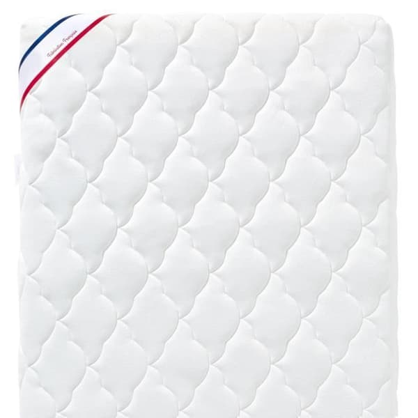 Bambus babymadras - 60x120x10 cm - Blød viskose - Aftageligt betræk - Ingen kemisk behandling