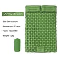 Miniatyrbillede 2 af 2: Udendørs liggeunderlag, indbygget pude, letvægtsdesign, holdbart nylon TPU,Hærgrøn