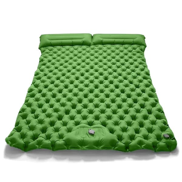 Udendørs liggeunderlag, indbygget pude, letvægtsdesign, holdbart nylon TPU,Hærgrøn 02