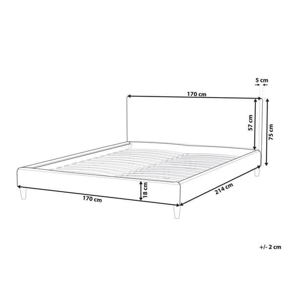 FITOU sengebetræk 160 x 200 cm Beige Lumarko!