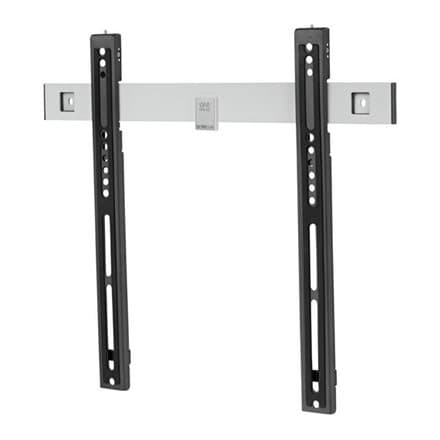 Universal TV Wall Mount ONE FOR ALL FLAT, ULTRA-SLIM, VESA 400, GLOBAL / WM6411 Sort, Sølv