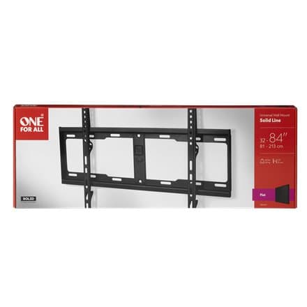 Universal TV Wall Mount ONE FOR ALL SOLID FLAT, VESA 600 GLOBAL / WM4611 Sort