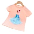 Miniatyrbillede 6 af 11: Prinsesse sommer 3D T-shirts & bukser-Elsa-Belle-Rapunzel-Aurora