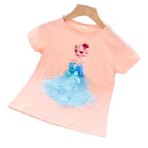 Prinsesse sommer 3D T-shirts & bukser-Elsa-Belle-Rapunzel-Aurora