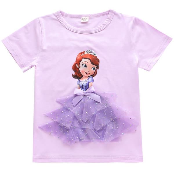 Prinsesse sommer 3D T-shirts & bukser-Elsa-Belle-Rapunzel-Aurora