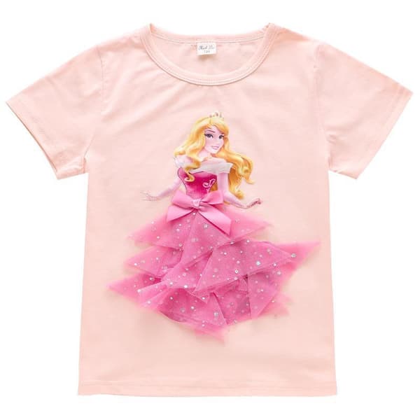 Prinsesse sommer 3D T-shirts & bukser-Elsa-Belle-Rapunzel-Aurora