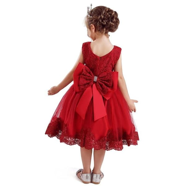 Princess party dresses with Bow and Headband