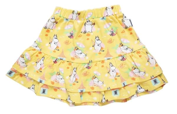Moomin Beach nederdel gul