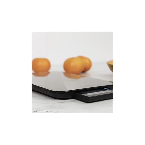 Cecotec High-precision waterproof digital kitchen scale. Extraflat stainless-steel platform, XL detachable LCD display, 10-kg maximum capacity and 1-
