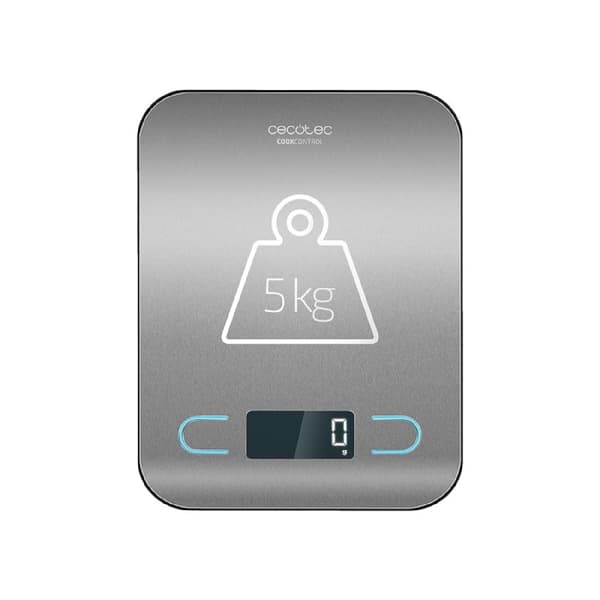 Cecotec Digital kitchen scale with print-proof, stainless-steel surface.