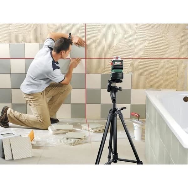 BOSCH teleskopstativ - TT 150 - Vinkel och nivå - Höjd 55-157 cm - 1/4" gänga - 2 års garanti