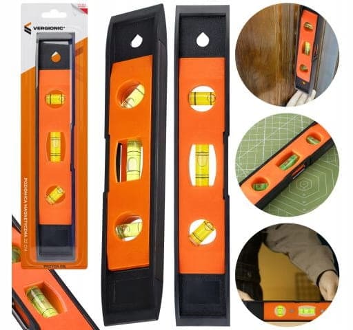 Magnetisk vattenpass 23 cm liten kort