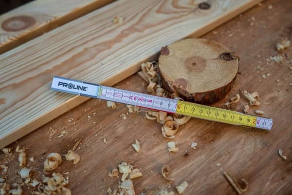 Hopfällbart måttband 2m träkonstruktionsmåttband
