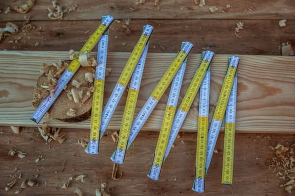 Hopfällbart måttband 2m träkonstruktionsmåttband