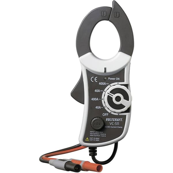 VOLTCRAFT VC-511 Adapter för strömtång Mätområde A/AC (område): 0 - 400 A Mätområde A/DC (område): 0 - 400 A