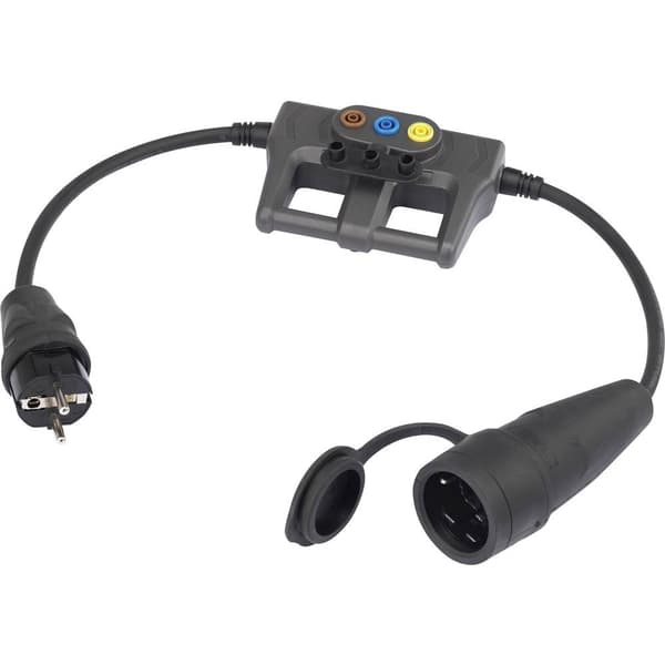 Mätadapter Skyddskontakt 16 A - Skyddskontakt 16 A VOLTCRAFT DLA-1L 16