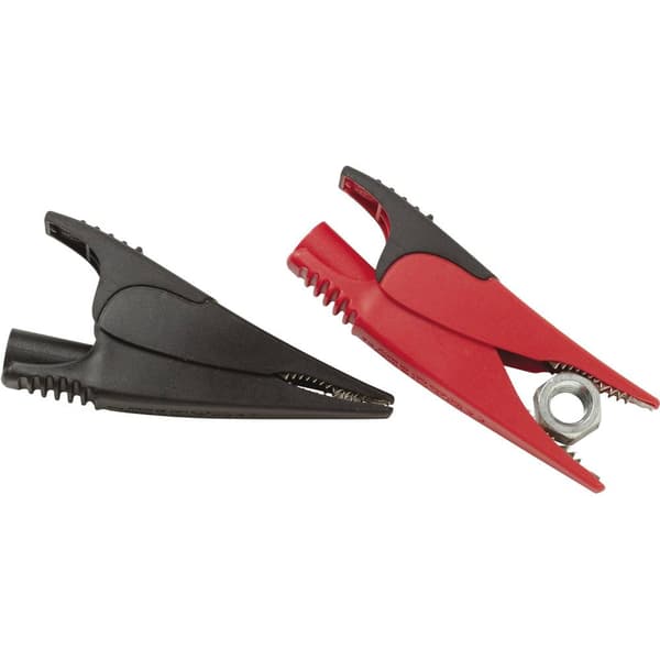 Fluke AC285 Säkerhets-krokodilklämma set Jack 4 mm CAT IV 600 V, CAT III 1000 V Röd, Svart