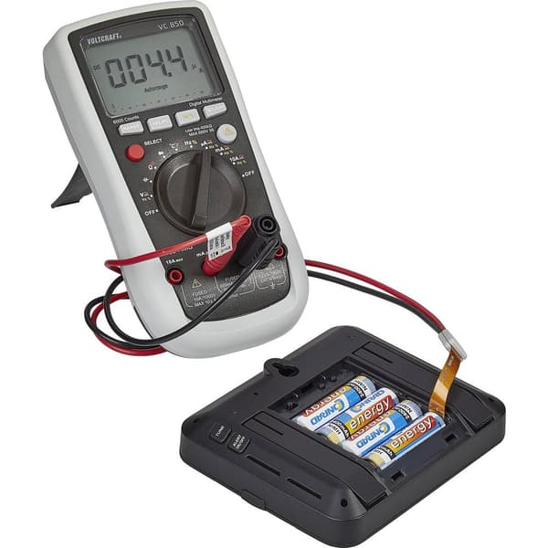 Batteri mätadapter - rak VOLTCRAFT MB-702 Svart, Röd