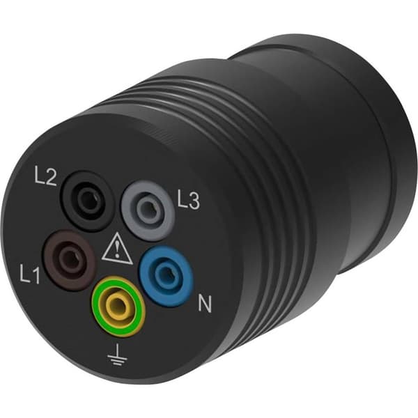 Mätadapter CEE-stickpropp - 4 mm hylsdon Schützinger SA 8696 Svart