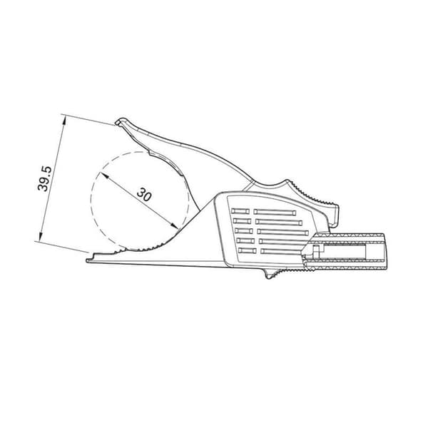 Stäubli XDK-1033/I-2 Säkerhets-krokodilklämma Stiftanslutning 4 mm CAT IV Svart