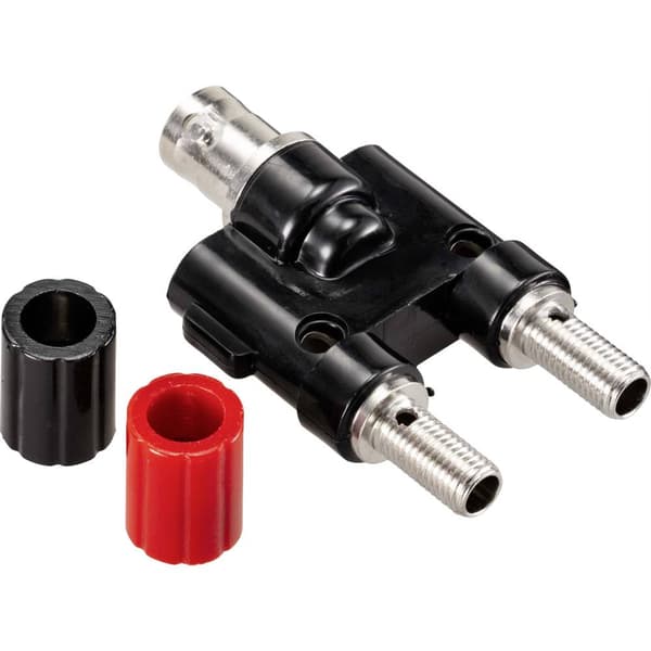 Adapterkontakt BNC-hona - 4 mm hylsdon rak TRU COMPONENTS Svart